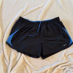 Nike Women's Athletic Shorts in Black and Blue